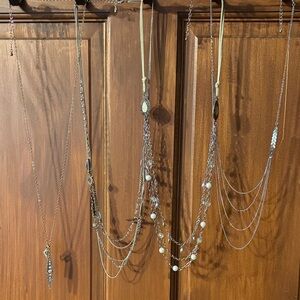 Elegant Multi-Layered Silver Necklace